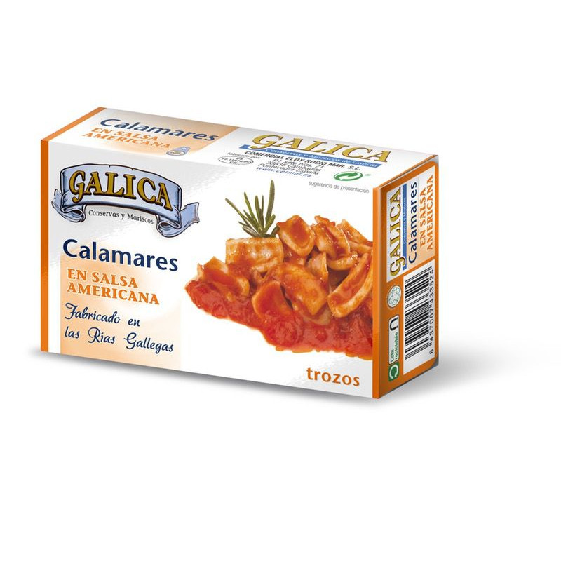 CALAMARES EN SALSA AMERICANA LATA OL-120